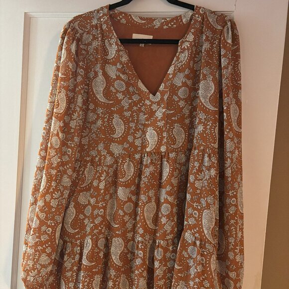 Womens XL long sleeve flowy dress - Picture 1 of 2